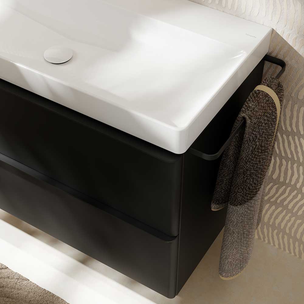 Hansgrohe Xelu Q badeværelsesmøbel inkl. vask, 78 cm, mat grå