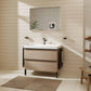 Hansgrohe Xelu Q møbelben, 2 stk., mat sort