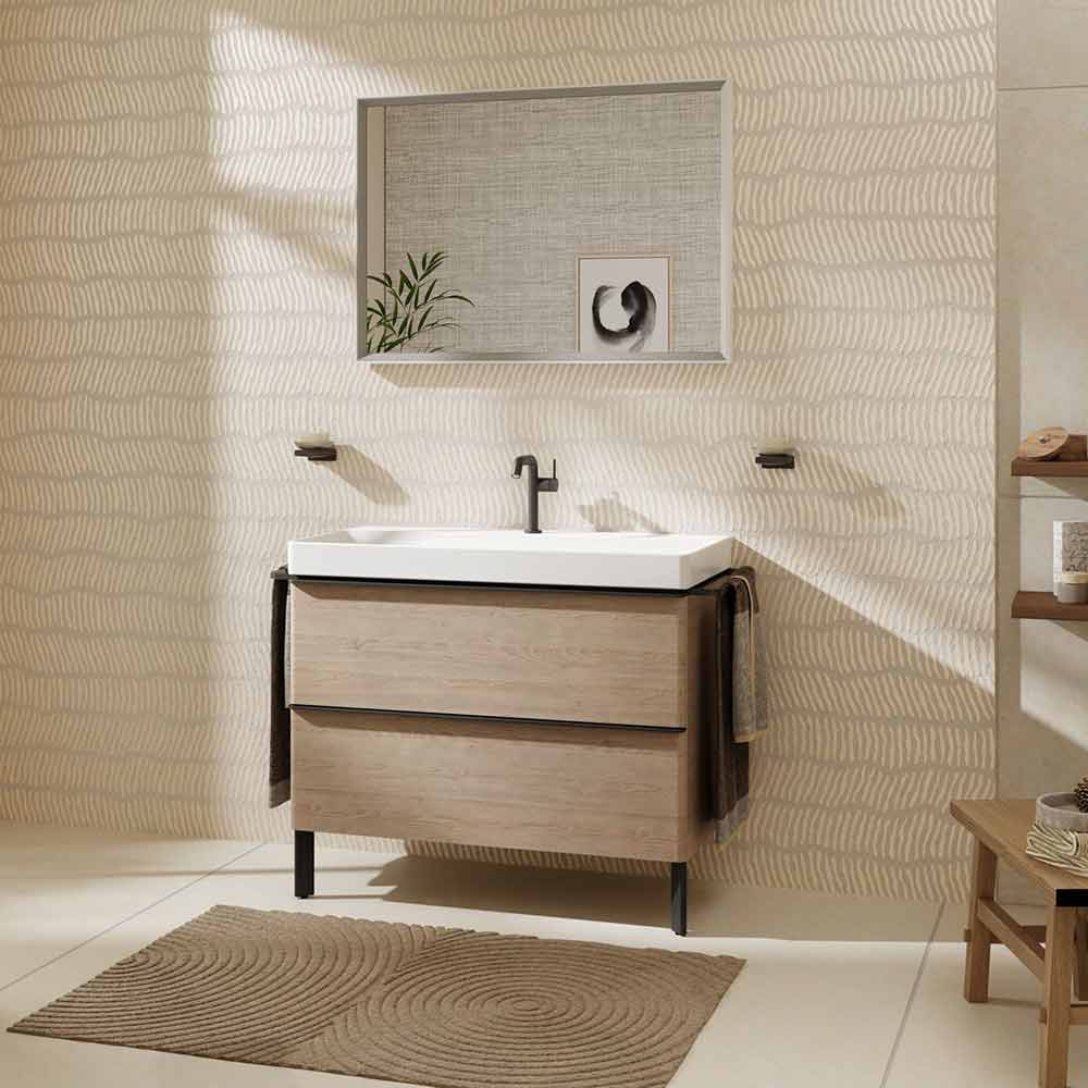 Hansgrohe Xelu Q møbelben, 2 stk., mat sort