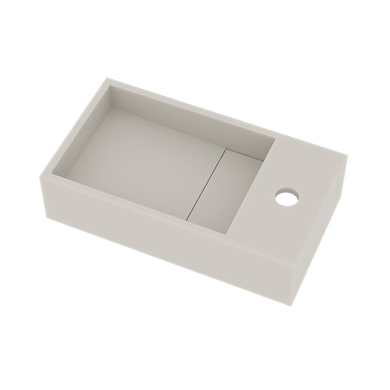 Ideavit SolidCube-40H håndvask, 40x22 cm, mat hvid
