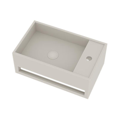 Ideavit SolidCube håndvask, 50x30 cm, mat hvid