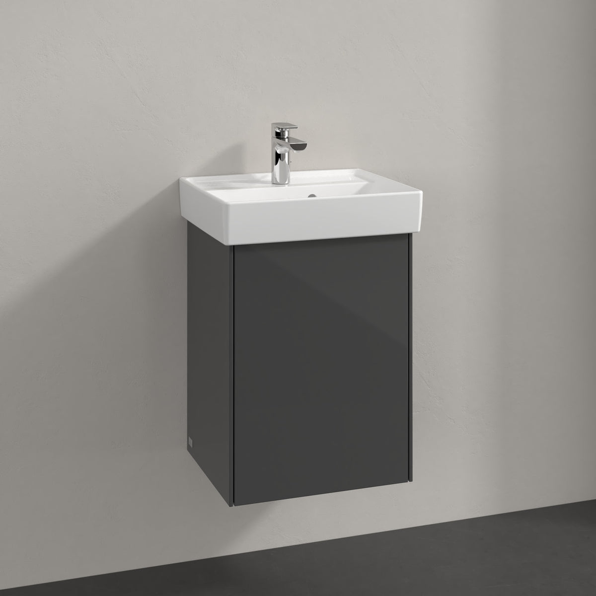 Villeroy & Boch Collaro badeværelsesmøbel inkl. vask, 45 cm, grå