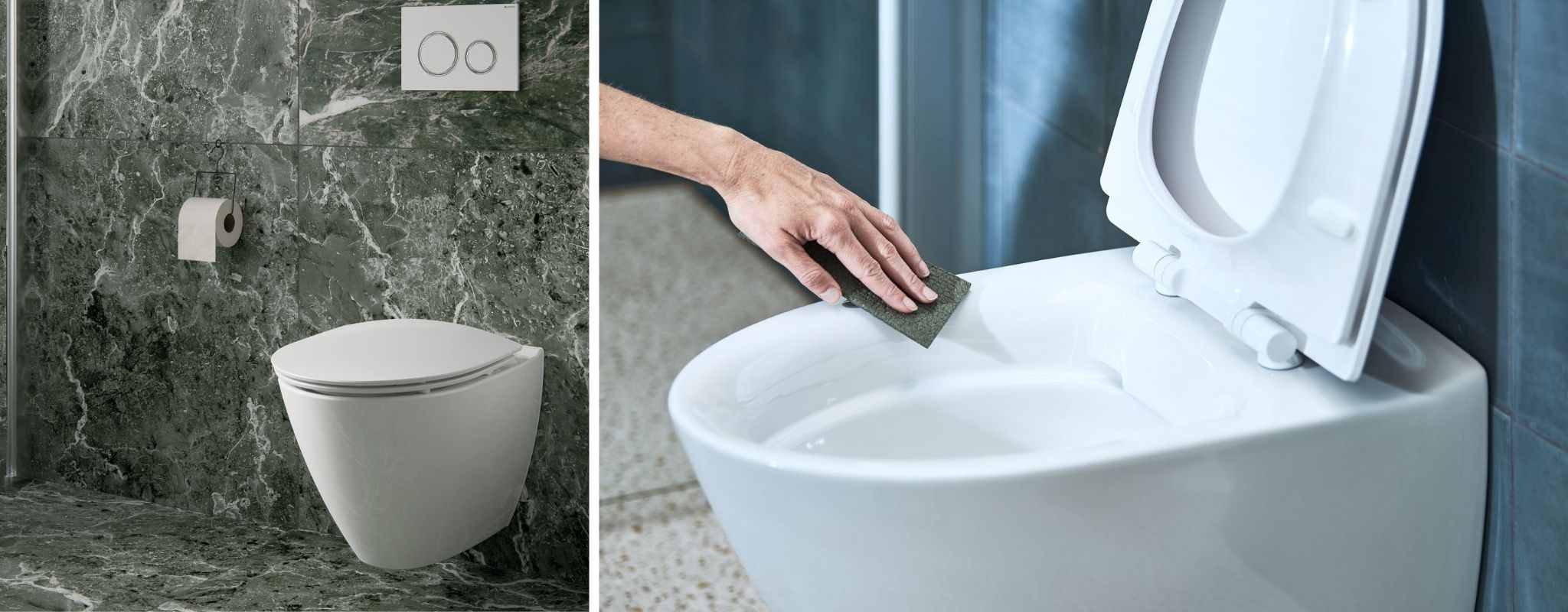 Toilet uden skyllekant