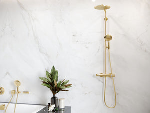Hansgrohe Raindance Select S 240 1jet Powderrain brusesæt, Poleret guld