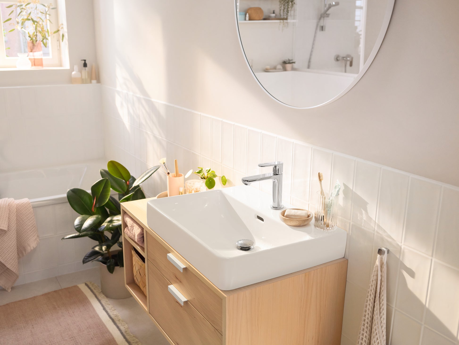 Hansgrohe Rebris S håndvaskarmatur 110 CoolStart, krom
