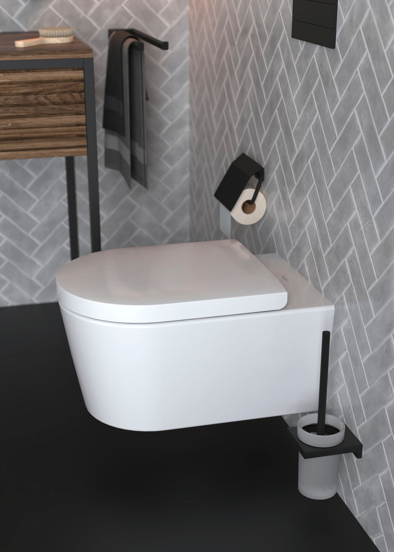 Væghængt toilet Hansgrohe