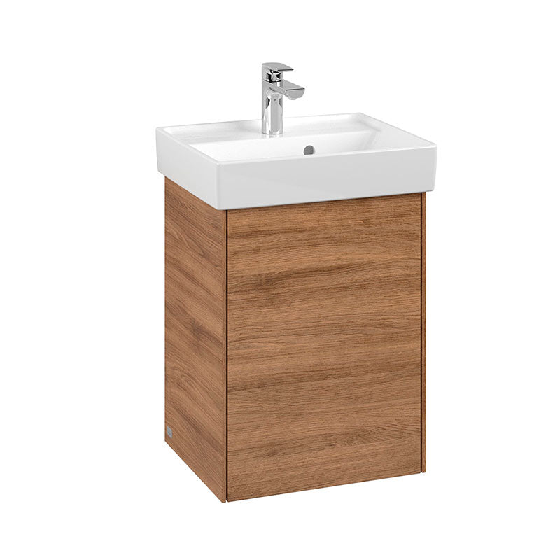 Villeroy & Boch Collaro badeværelsesmøbel inkl. vask, 45 cm, mørk eg