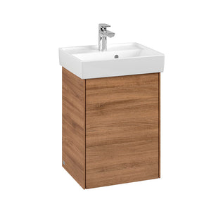 Villeroy & Boch Collaro badeværelsesmøbel inkl. vask, 45 cm, mørk eg