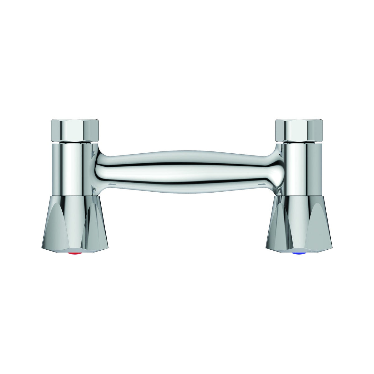 Børma Standard brusearmatur, krom – set oppefra