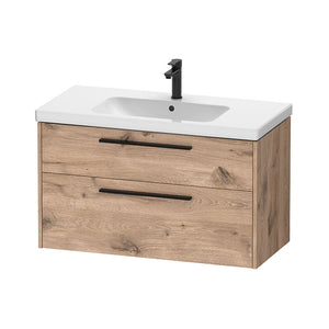 Duravit D-code badeværelsesmøbel inkl.vask, 100 cm