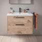 Duravit D-code badeværelsesmøbel inkl. vask, 80 cm