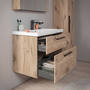 Duravit D-code badeværelsesmøbel inkl. vask, 80 cm