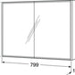 Gustavsberg Graphic spejlskab, beige, uden lys, 80 cm