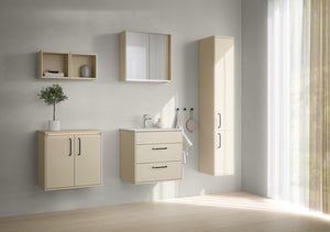 Gustavsberg Graphic spejlskab, beige, uden lys, 60 cm