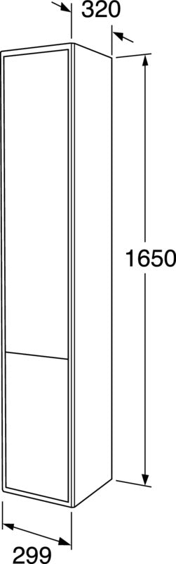 Gustavsberg Graphic højskab