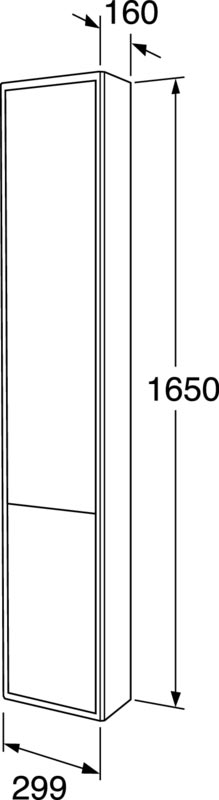Gustavsberg Graphic højskab