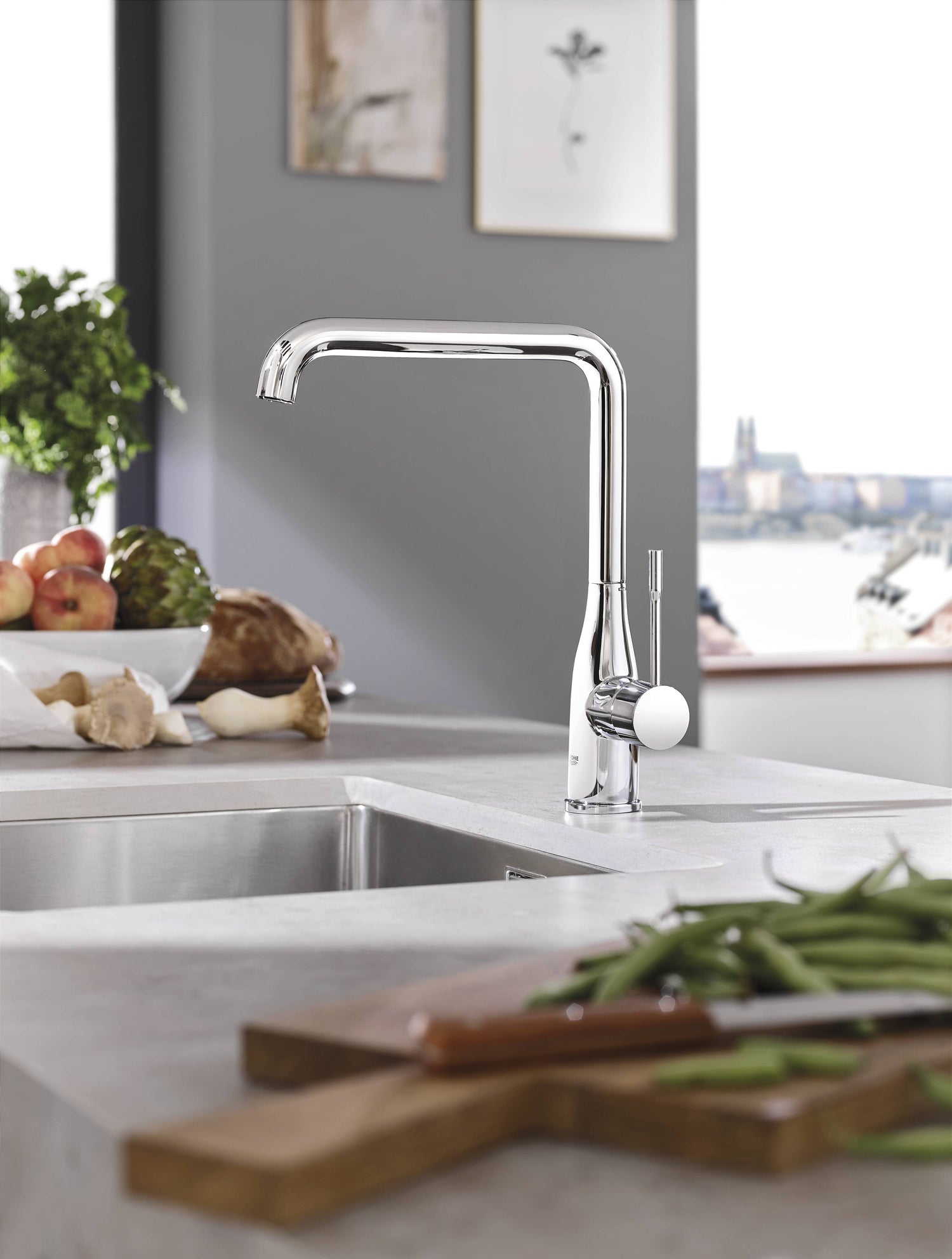 GROHE køkkenarmatur i krom