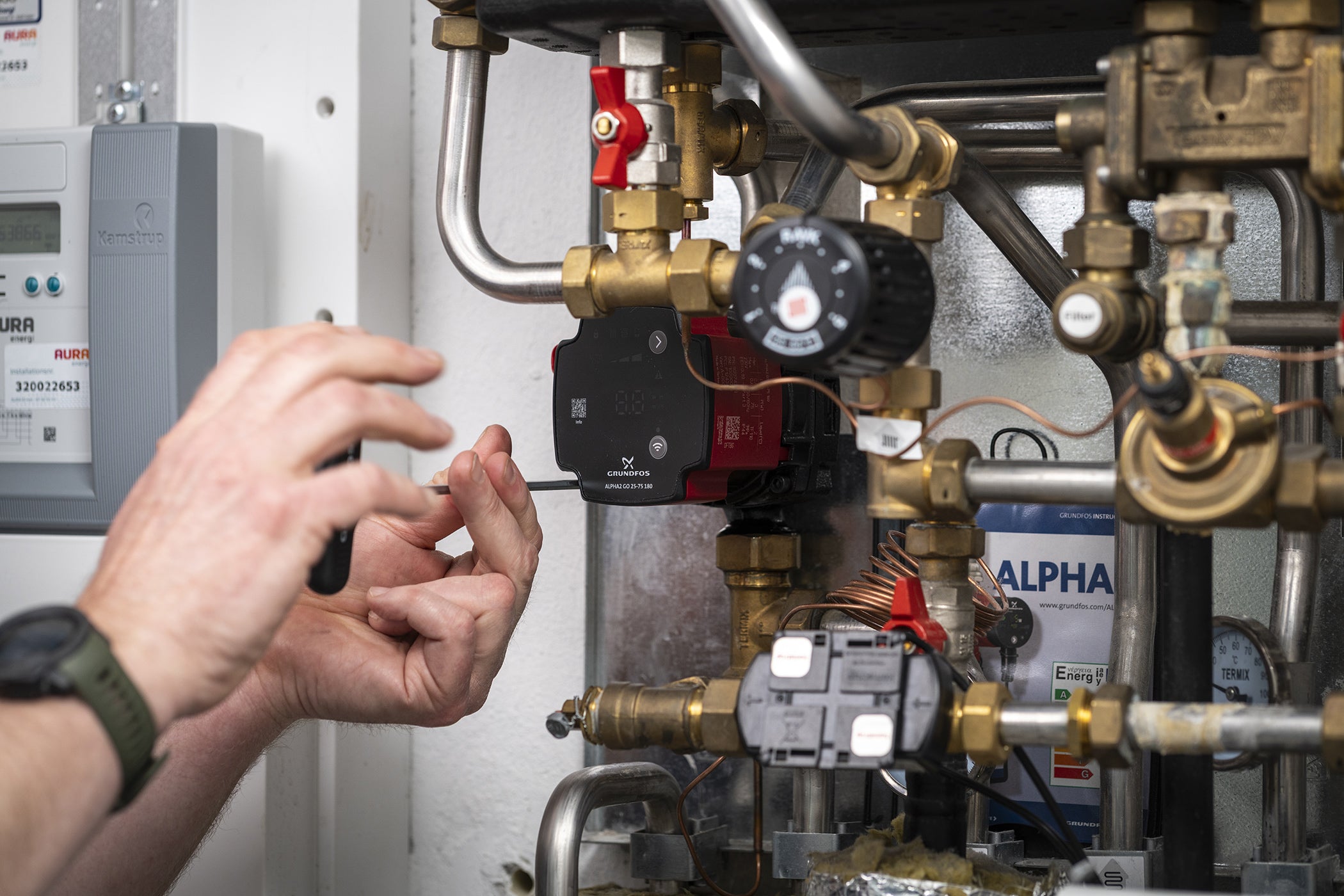 Grundfos Alpha Go installation