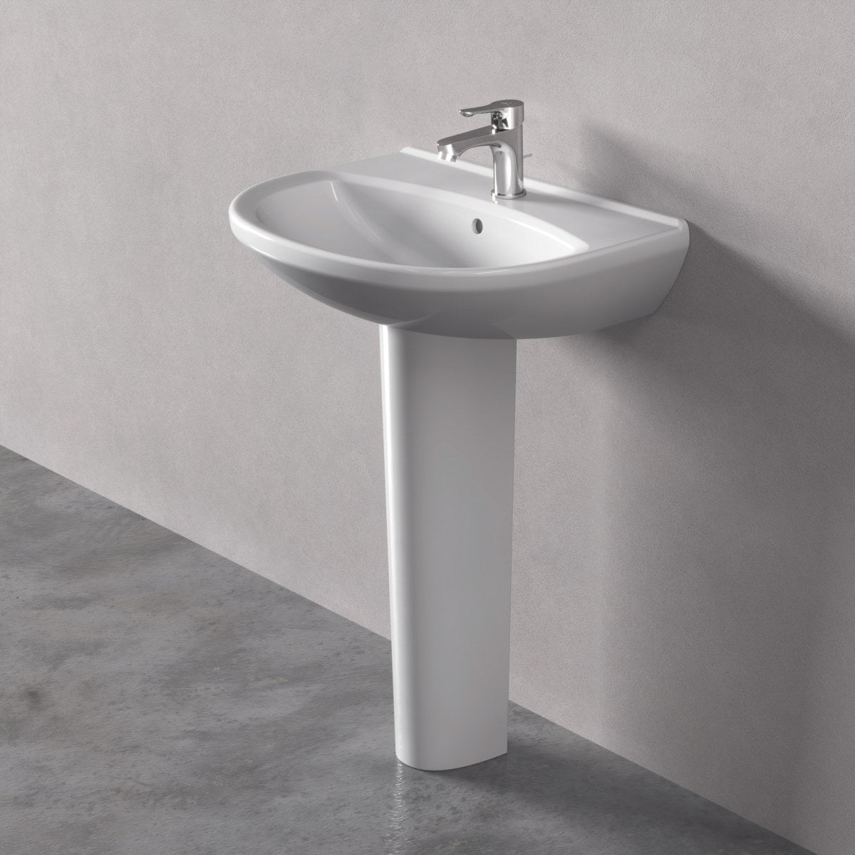 Ideal Standard Alpha håndvask, 59,5x46 cm, hvid – miljøbillede