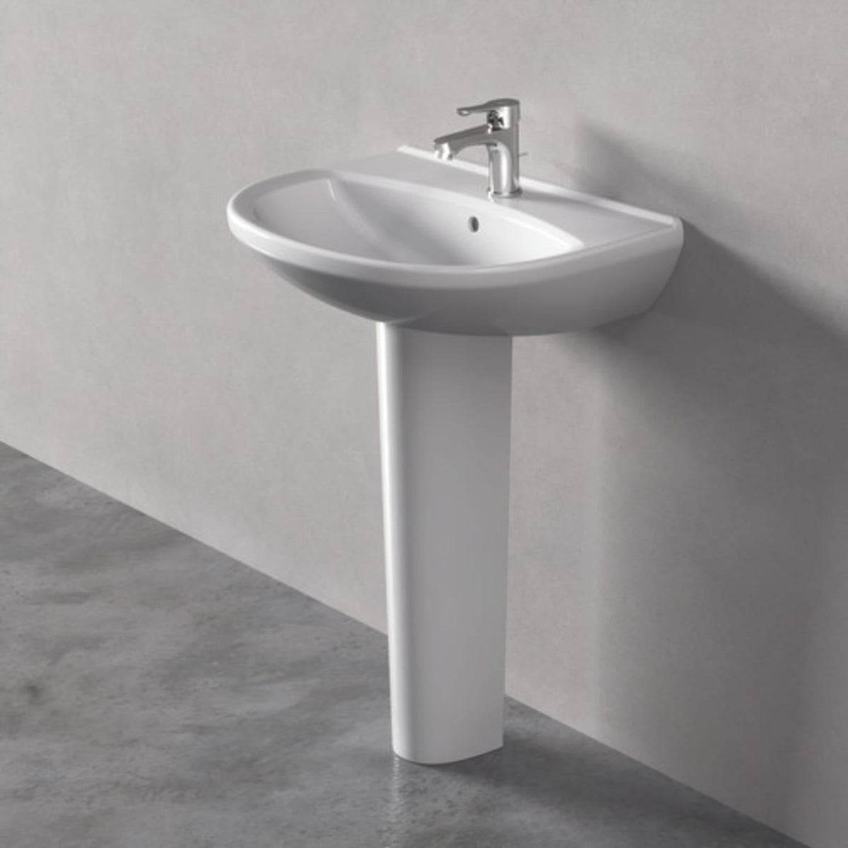 Ideal Standard Alpha håndvask, 59,5x46 cm, hvid – miljøbillede
