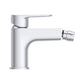 Ideal Standard Cerafine O bidetarmatur, sølv – set fra siden