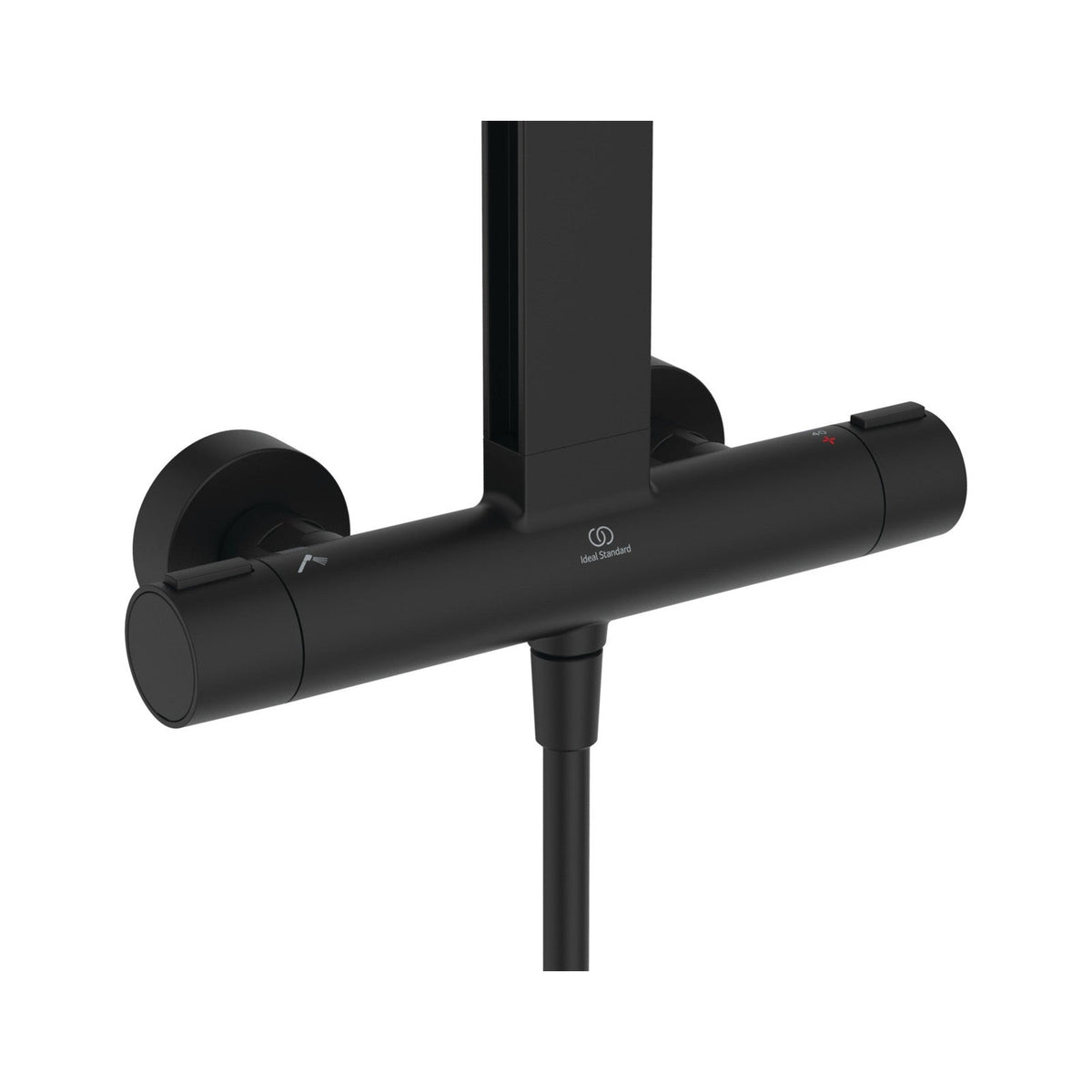 Ideal Standard Ceratherm Alu+ brusesystem med termostat, mat sort