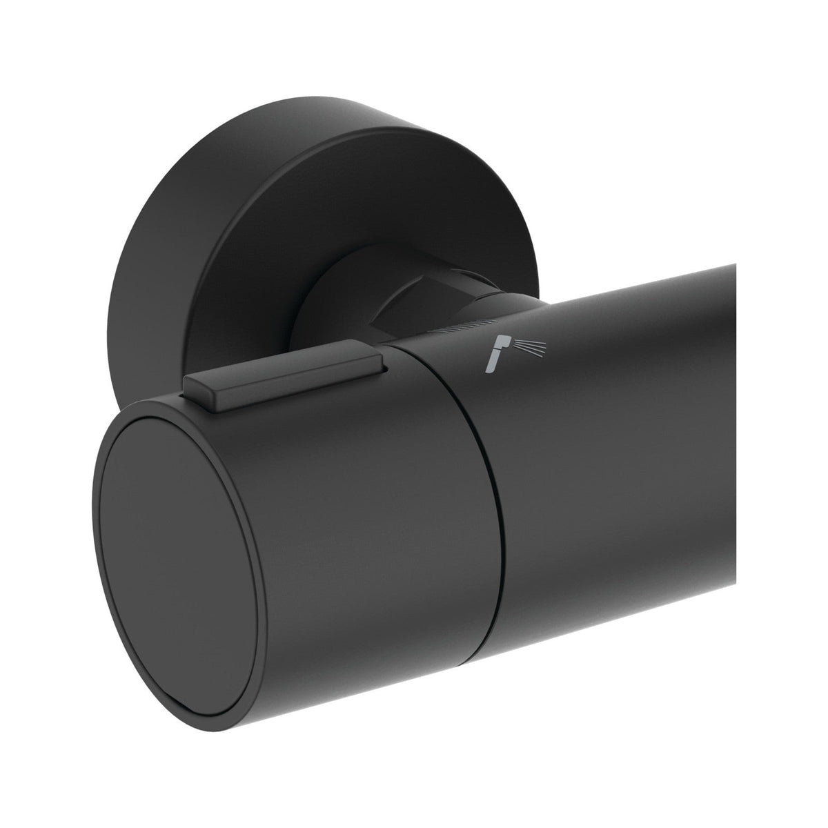 Ideal Standard Ceratherm Alu+ brusesystem med termostat, mat sort