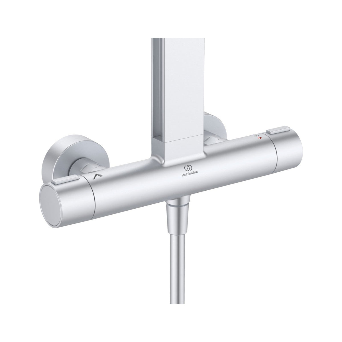 Ideal Standard Ceratherm Alu+ brusesystem med termostat, sølv