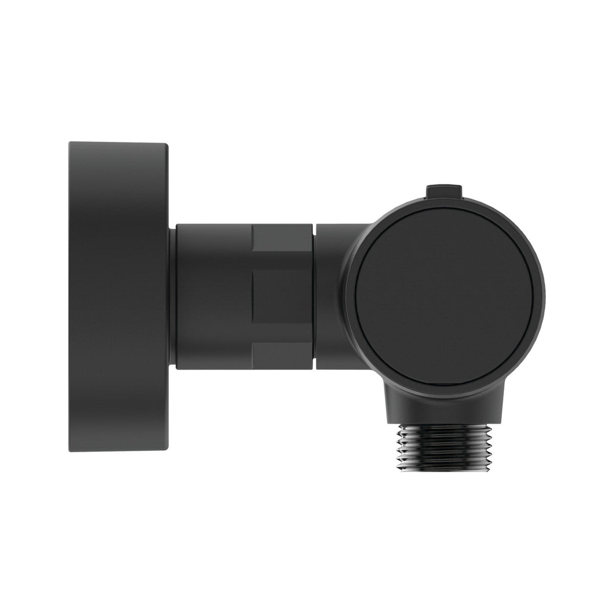 Ideal Standard Ceratherm Alu+ brusetermostat, mat sort – set fra siden