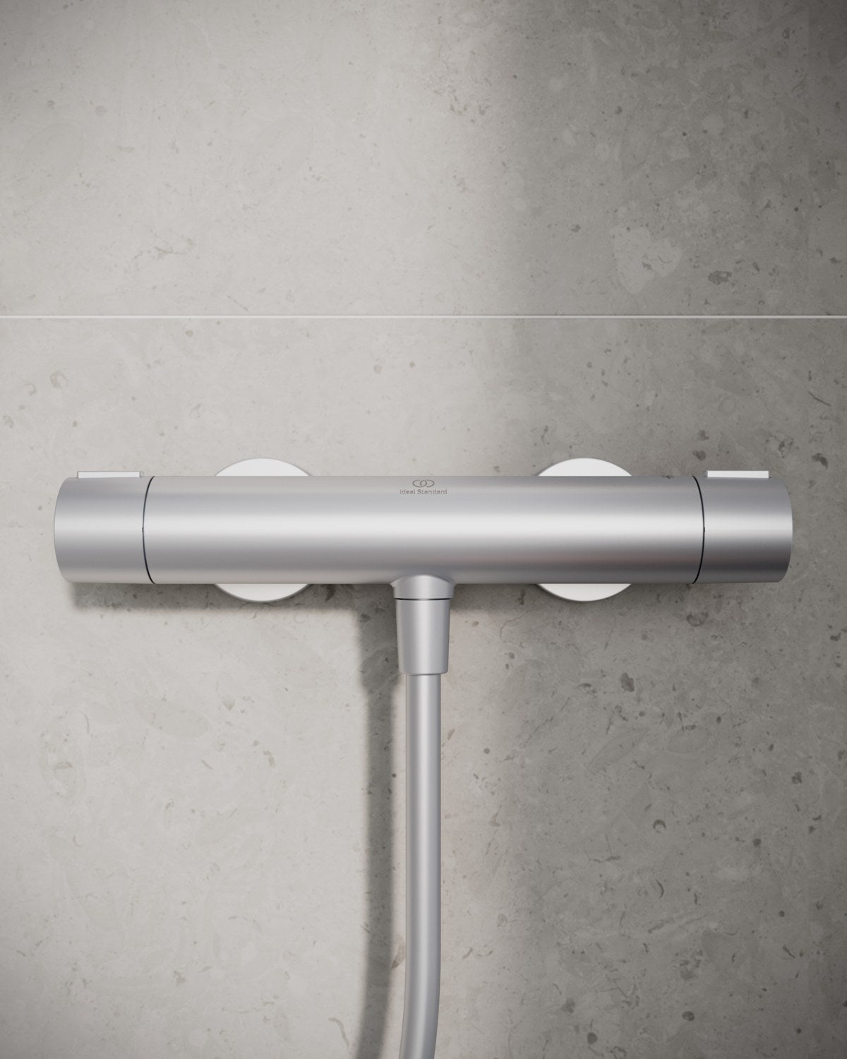 Ideal Standard Ceratherm Alu+ brusetermostat, sølv – miljøbillede