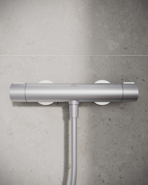 Ideal Standard Ceratherm Alu+ brusetermostat, sølv – miljøbillede