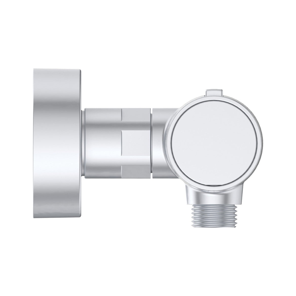 Ideal Standard Ceratherm Alu+ brusetermostat, sølv – set fra siden