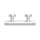 Ideal Standard Ceratherm Alu+ brusetermostat, sølv – set oppefra