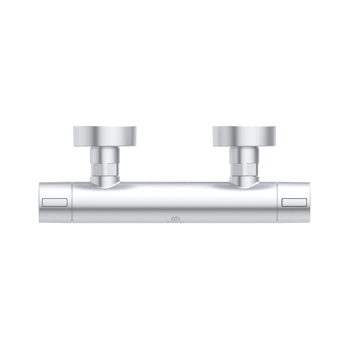 Ideal Standard Ceratherm Alu+ brusetermostat, sølv – set oppefra