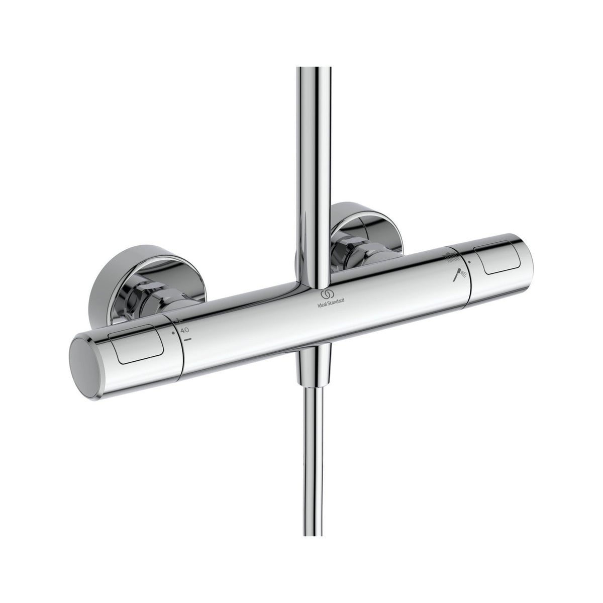 Ideal Standard Ceratherm T25+ brusesystem med termostat, krom