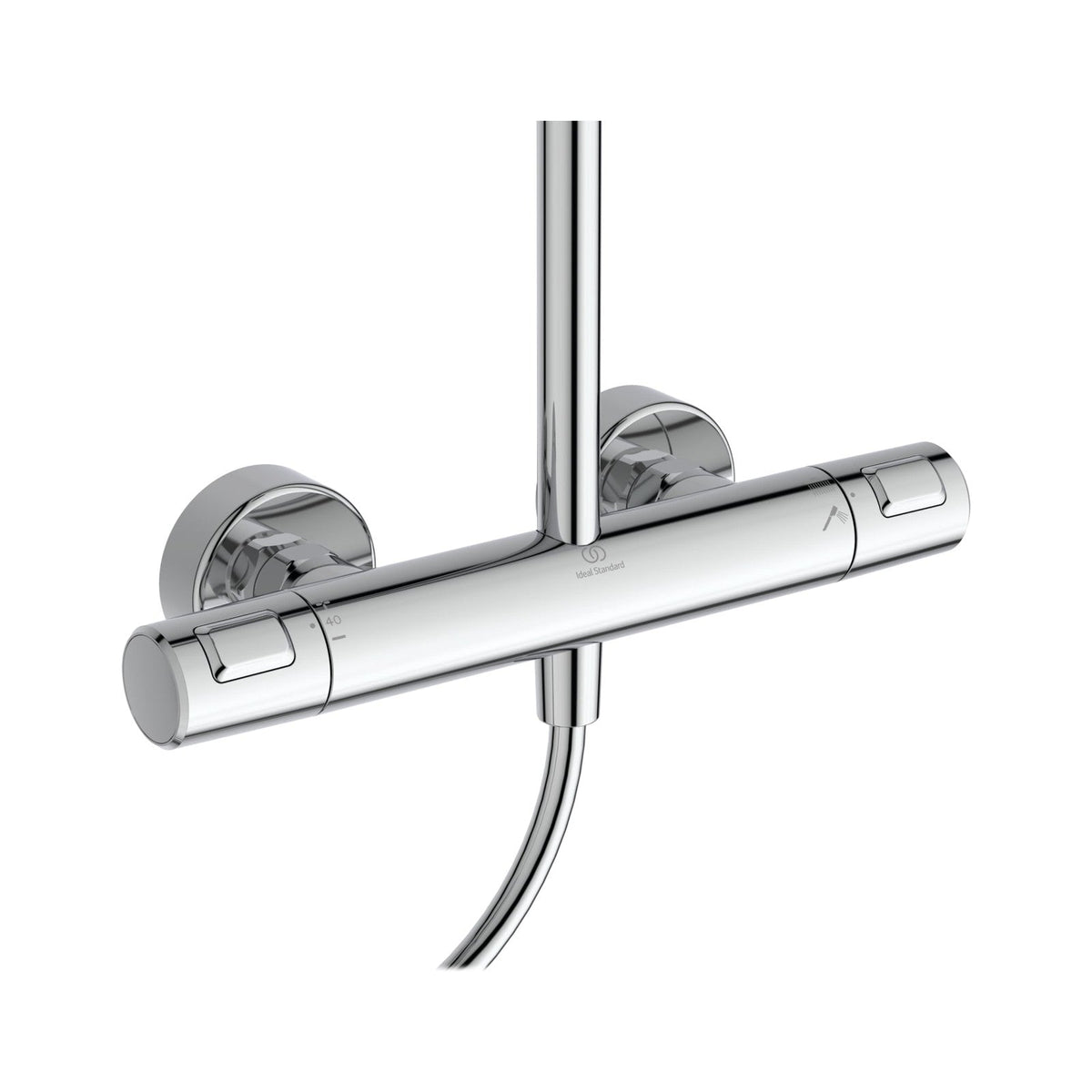 Ideal Standard Ceratherm T25+ brusesystem med termostat, krom