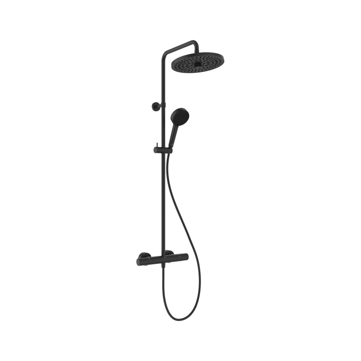 Ideal Standard Ceratherm T25+ brusesystem med termostat, mat sort