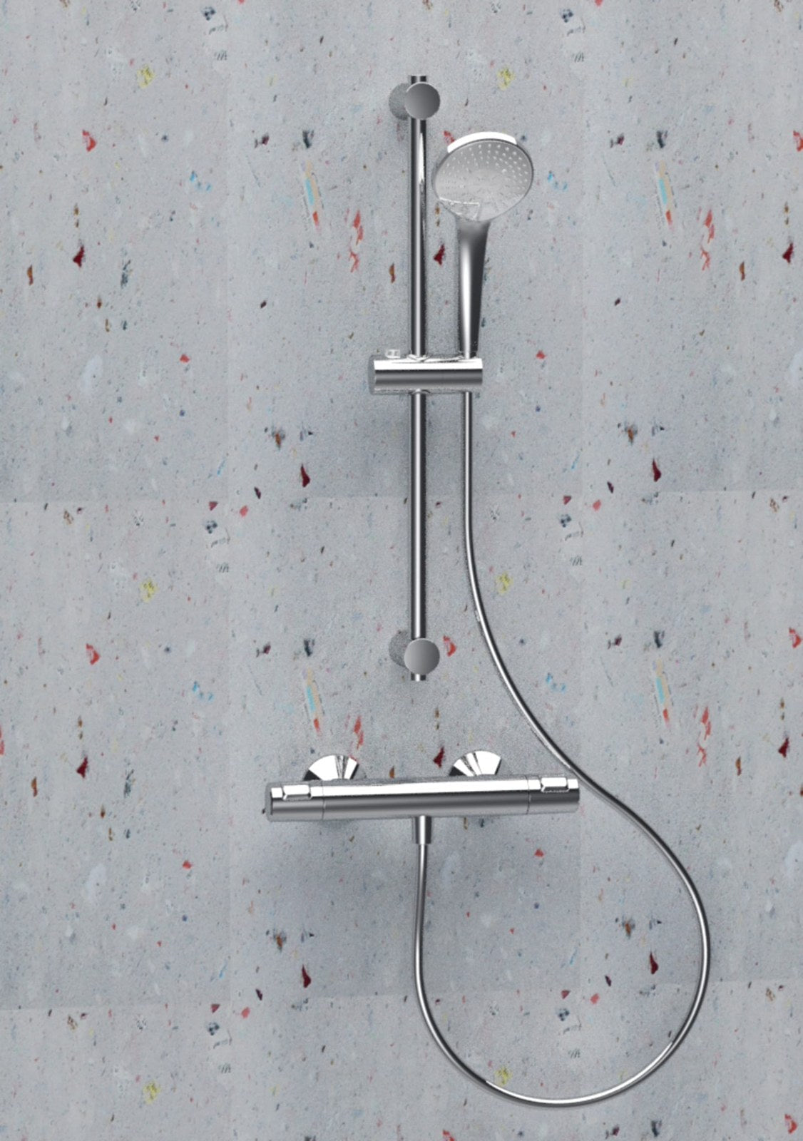 Ideal Standard Ceratherm T25 brusetermostat, krom – miljøbillede