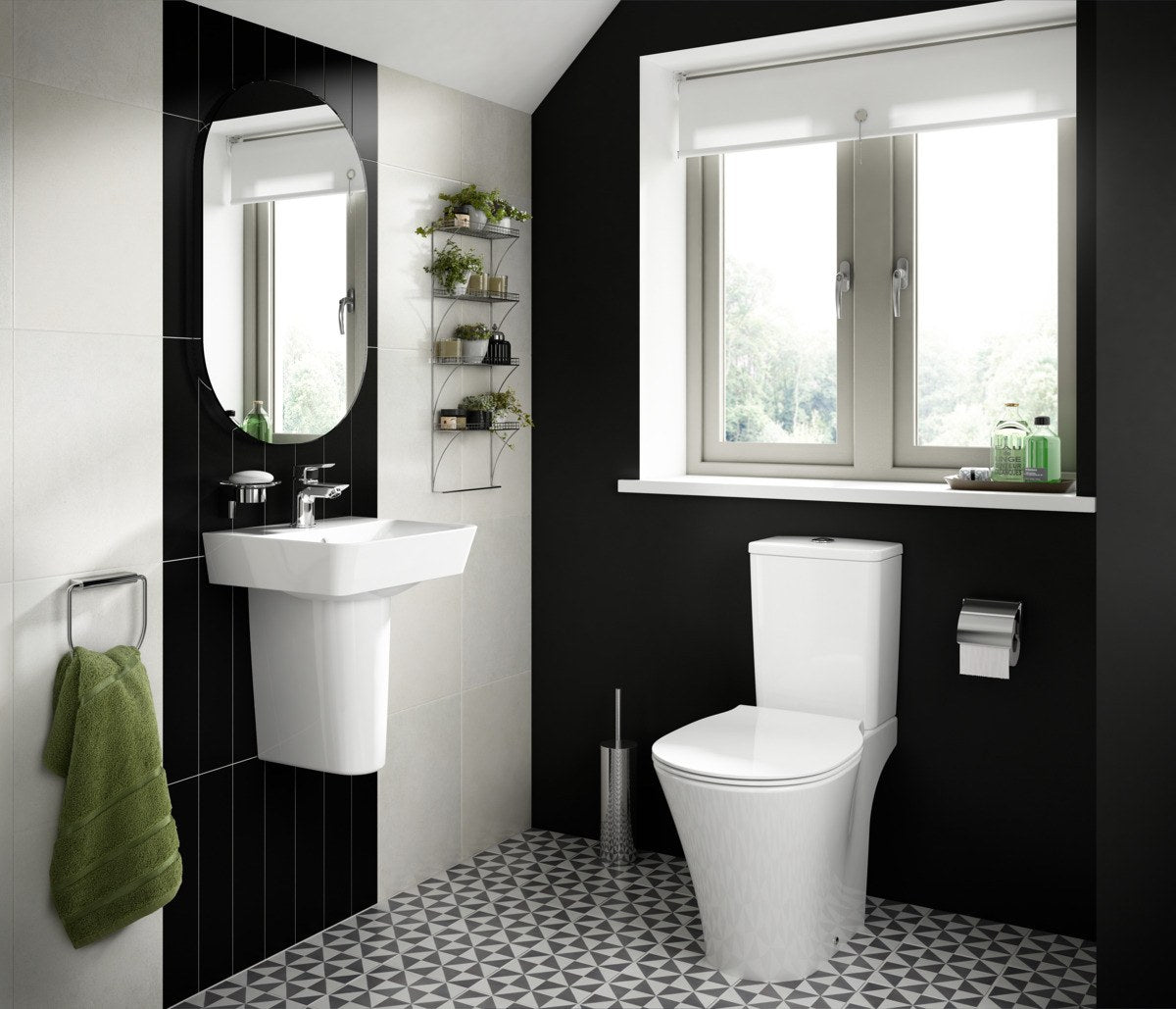 Ideal Standard Connect Air håndvask, 40x35 cm, hvid – miljøbillede