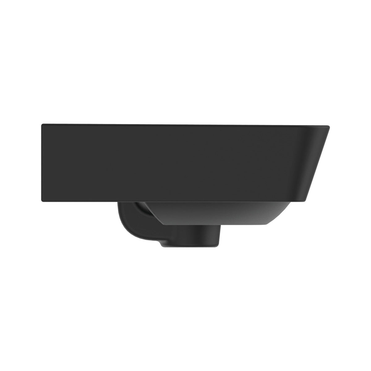 Ideal Standard Connect Air håndvask, 40x35 cm, mat sort – set fra siden