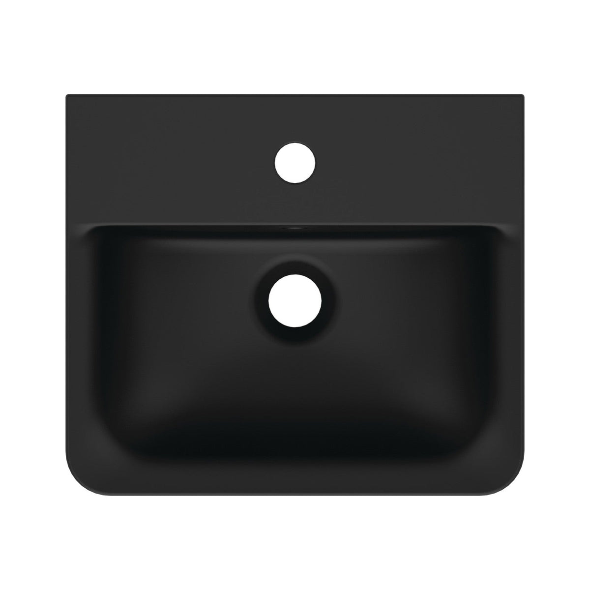 Ideal Standard Connect Air håndvask, 40x35 cm, mat sort – set oppefra