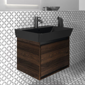 Ideal Standard Connect Air håndvask, 60x46 cm, mat sort – miljøbillede