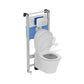 Ideal Standard Connect Air væghængt toilet uden skyllekant inkl. soft close-sæde, hvid