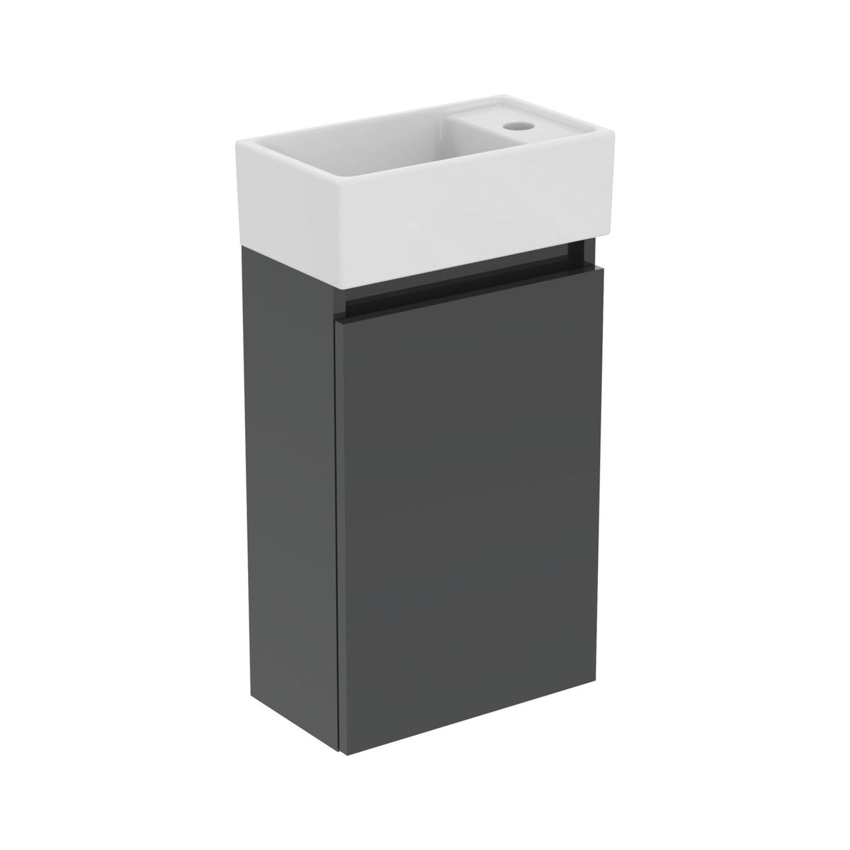Ideal Standard Eurovit+ badeværelsesmøbel inkl. håndvask, 37 cm, grå