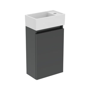 Ideal Standard Eurovit+ badeværelsesmøbel inkl. håndvask, 37 cm, grå