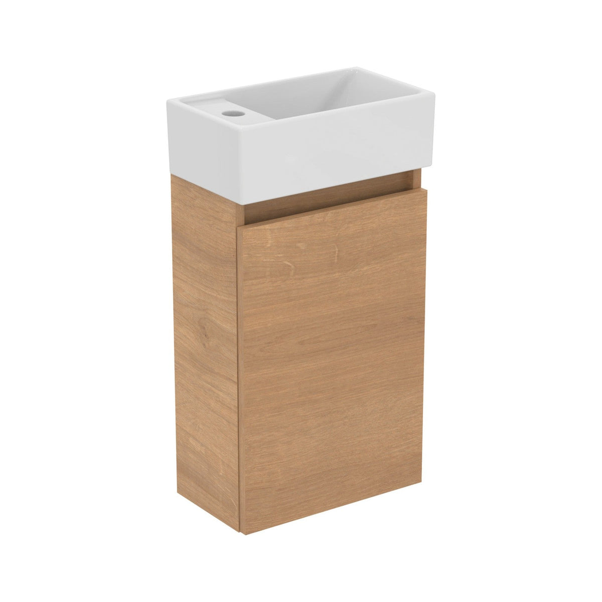 Ideal Standard Eurovit+ badeværelsesmøbel inkl. håndvask, 37 cm, natur eg