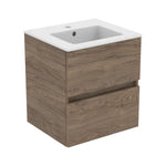 Ideal Standard Eurovit+ badeværelsesmøbel inkl. håndvask, 51 cm, flint hickory