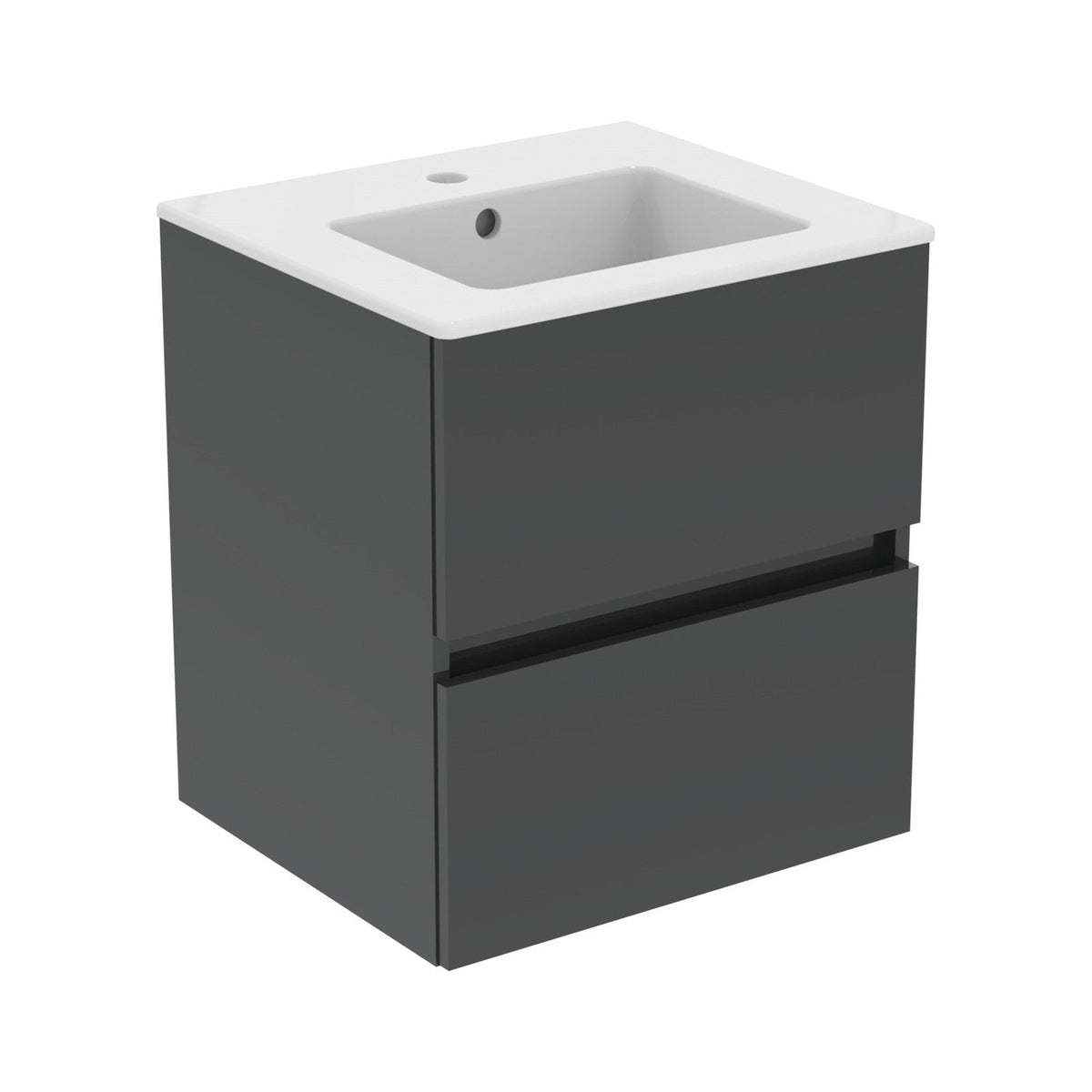 Ideal Standard Eurovit+ badeværelsesmøbel inkl. håndvask, 51 cm, grå