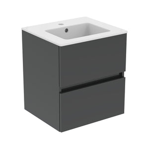 Ideal Standard Eurovit+ badeværelsesmøbel inkl. håndvask, 51 cm, grå