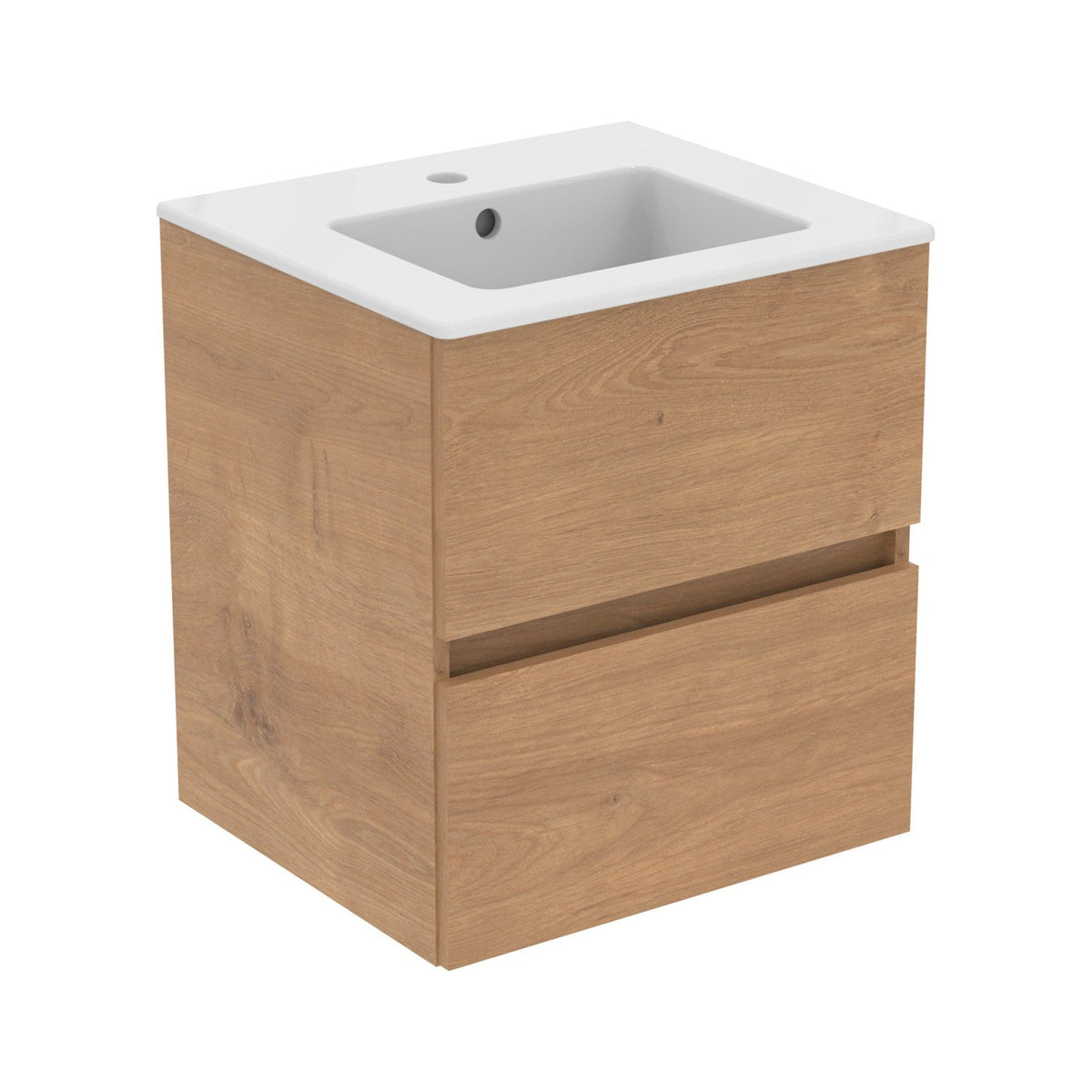 Ideal Standard Eurovit+ badeværelsesmøbel inkl. håndvask, 51 cm, natur eg